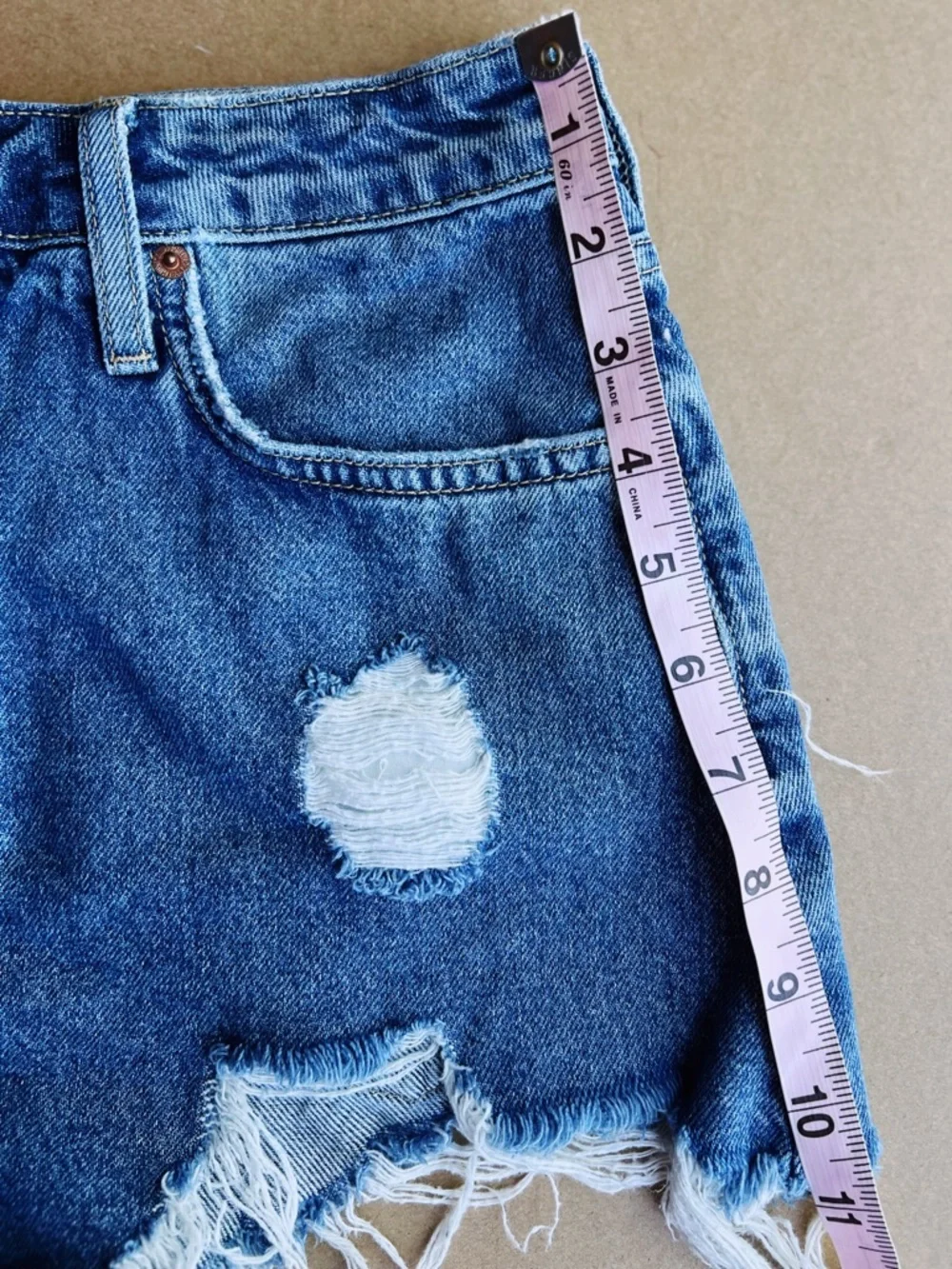 Forever 21 Distressed High Rise Denim Cutoff Shorts | Festival Y2K Indie Sleaze